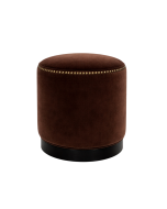Cheltenham Stool, wooden base, woven upholstered stool