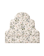 Woodstock Headboard, blue floral upholstery