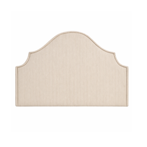 Cream headboard curved